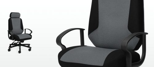 Robust Heavy Duty Executive Chair, 24 Hour Black and Grey Heavy Duty Chairs