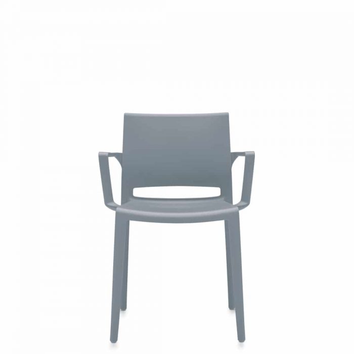 Bakhita occasional chair with Grey frame