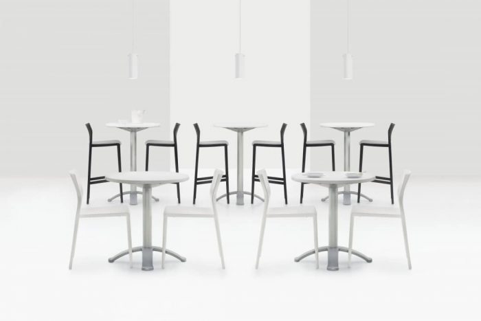 5 Sets of Bakhita Polymer Tables With Chairs