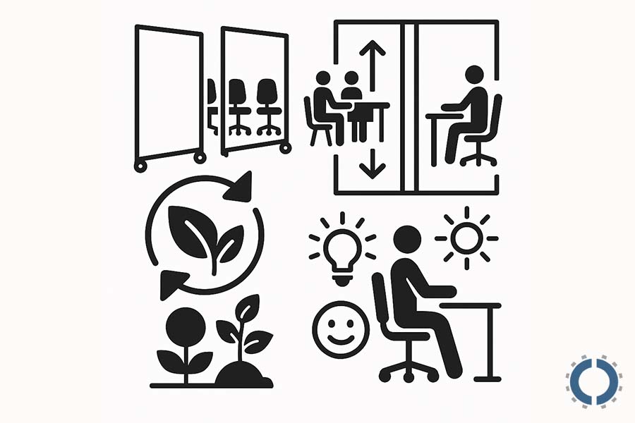 movable walls-office design