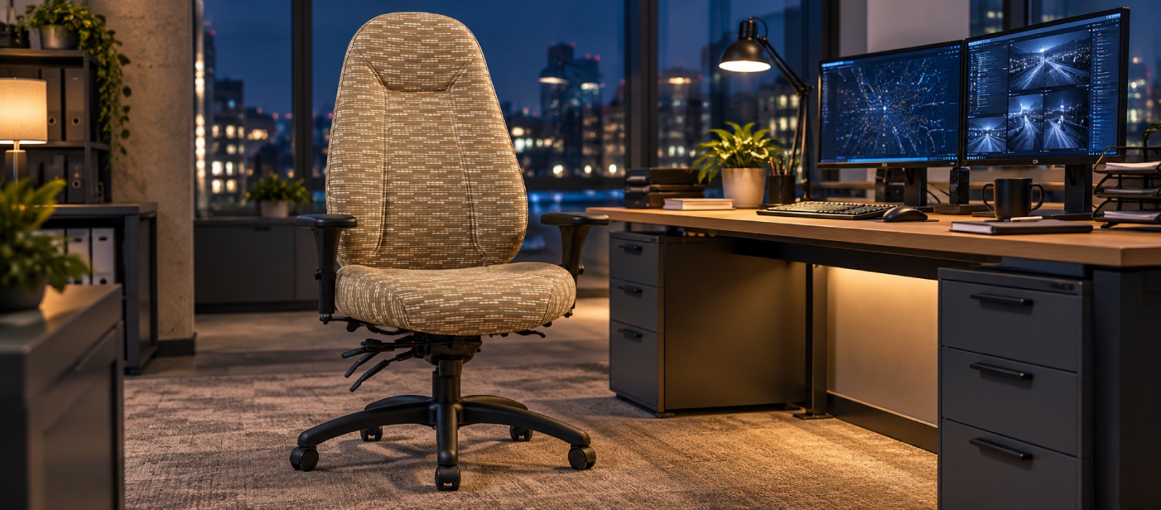ObusForme Heavy Duty High Back Multi-Tilter Office Chair