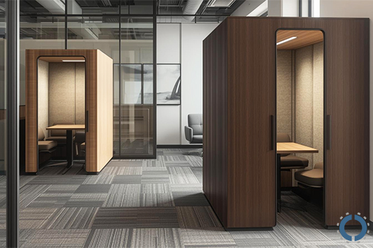 functional office design-acoustic pods