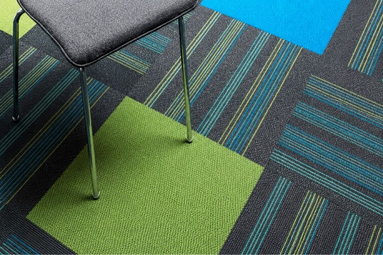 Pop Modular Carpet, Vivid Color Commercial Flooring