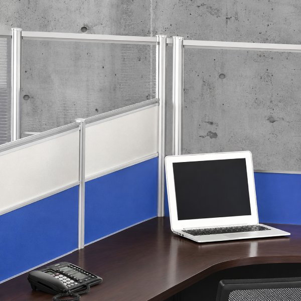 Framed Acrylic Partition, Optional Transaction Slot