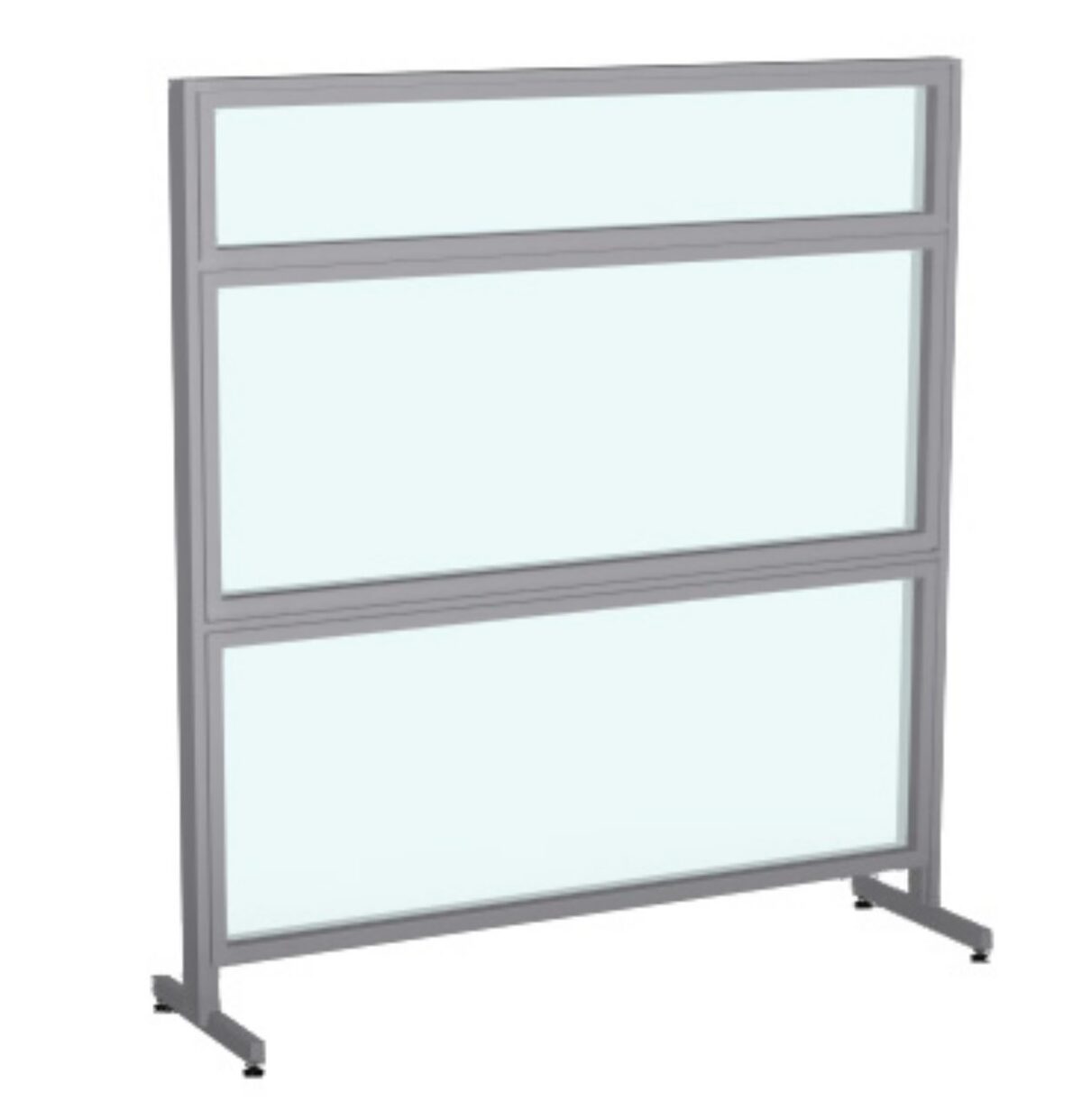 Facing an Evolve Wellness (model) screen. 2 Pairs of casters allow this screen versatility.