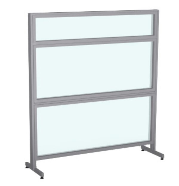 Facing an Evolve Wellness (model) screen. 2 Pairs of casters allow this screen versatility.