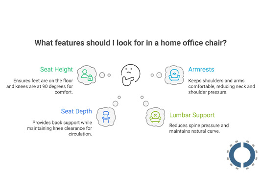 What features should I look for in a home office chair