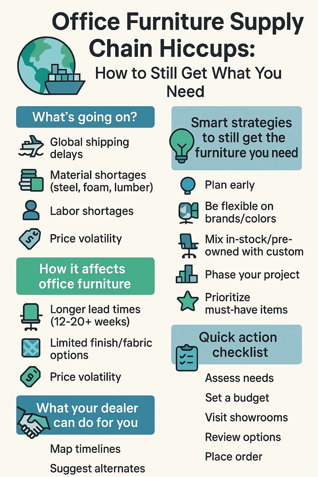 Office Furniture Supply Infographic