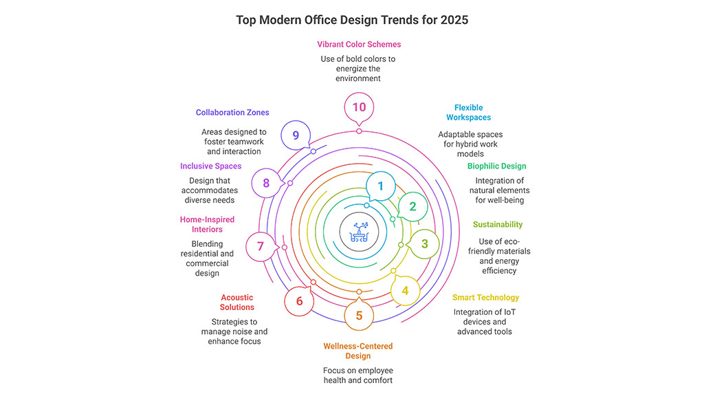 Modern Office Design Trends for 2025