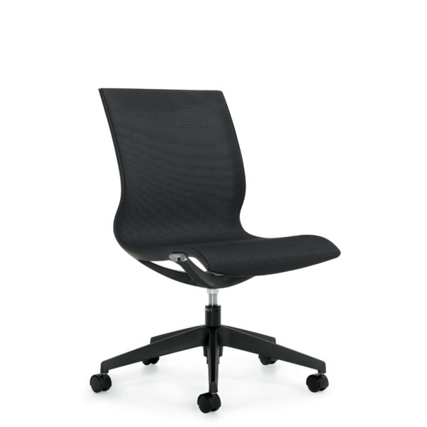Solar Armless Mesh Office Chair with Casters