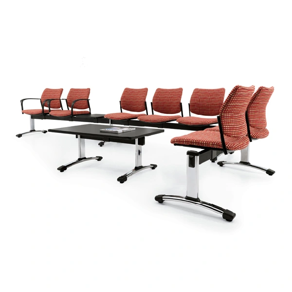 Sidero Tandem Beam Seating with Tables