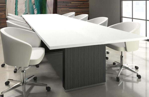 mericana White Top Meeting Table