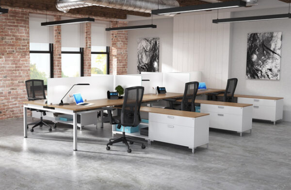 Blade Modular Benching Desk with Laminate Top