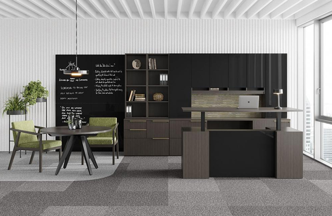 Indiana Canvas Contemporary Office Desk