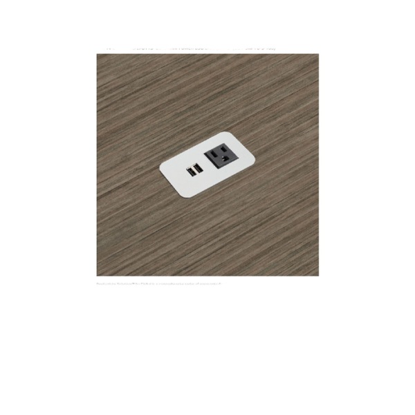 DPC Slim Recessed Desktop Power Center with USB-A & USB-C