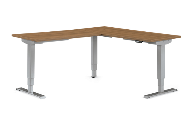 Global Foli L Shaped Height Adjustable Desk