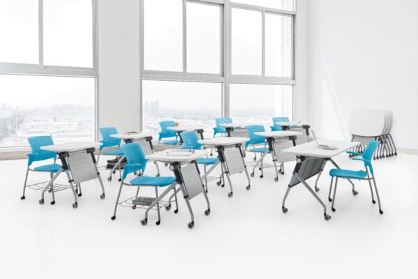 Zook White Nesting Training Table