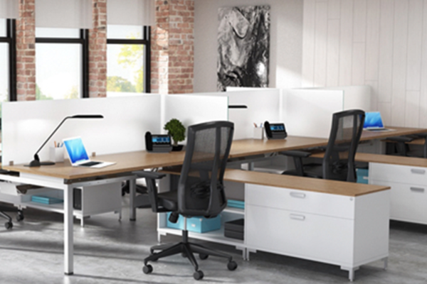 Blade Benching Desk with Laminate Finish and Power