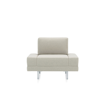 Global ML Park Ivory Single-Seat Lounge Chair