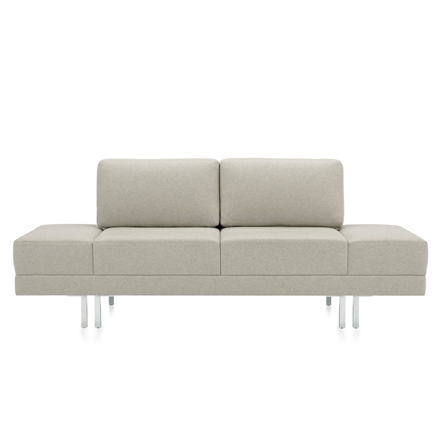 Global ML Park Ivory Two-Seat Lounge Bench
