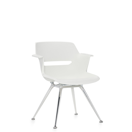 Global Moda White Guest Chair