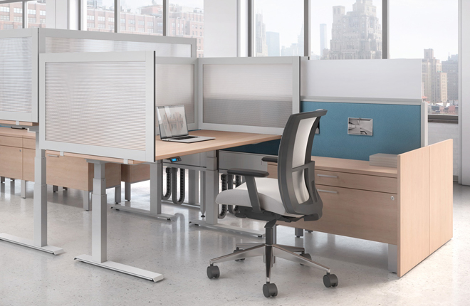 Global Bridges II Wellness Screens Workstation Divider Panel
