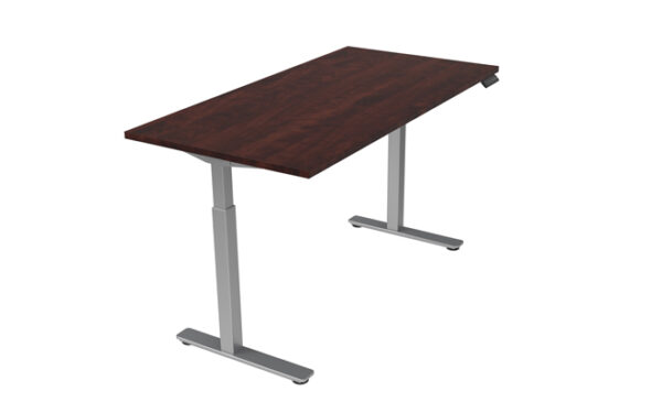 Offices To Go Budget Mahogany Height Adjustable Desk