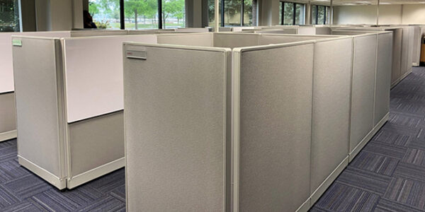 Remanufactured Linear Modular Cubicle Workstation System