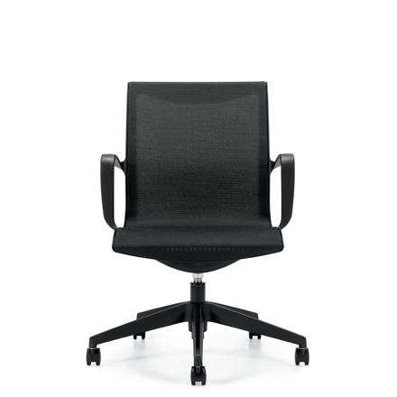 Solar Mesh Office Chair with Black Arms