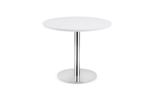 Global Swap White Round End Table