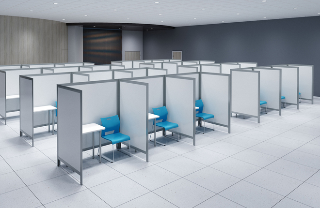 Global Universal Room Divider Privacy Panels Large Workspace Layout