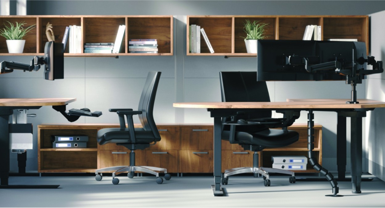 Computer Monitor Arms | Collaborative Office Interiors