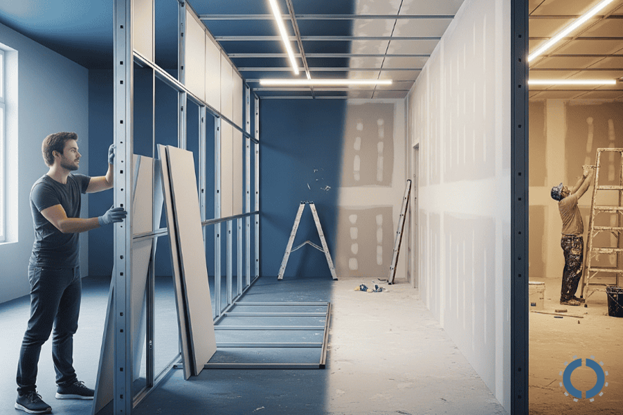 demountable walls vs drywall
