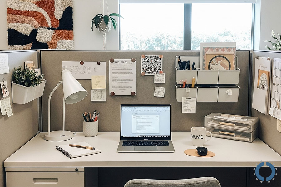 how to decorate a cubicle
