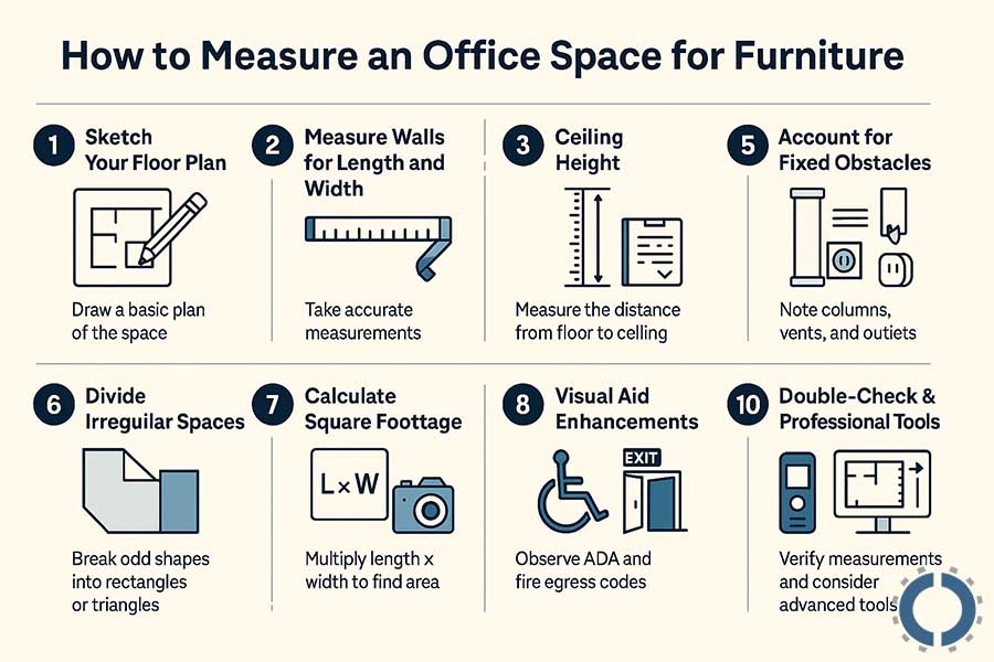 How to Measure an Office Space for Furniture-10 steps