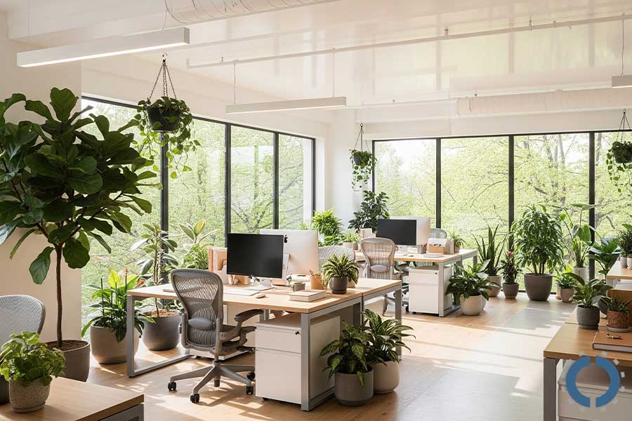 Organize Office Furniture-biophilic design