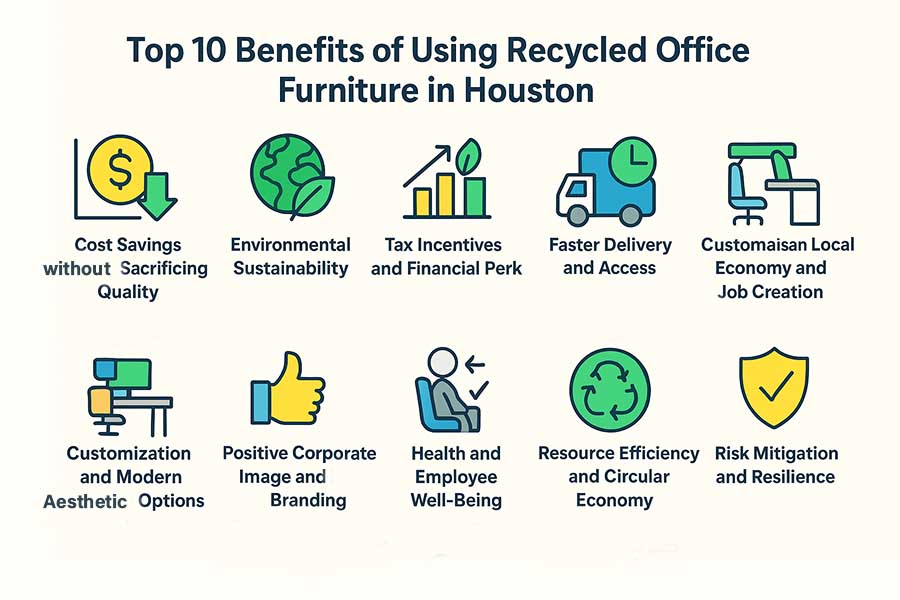 benefits of using recycled office furniture