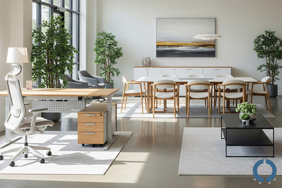 tips for buying office furniture-showroom
