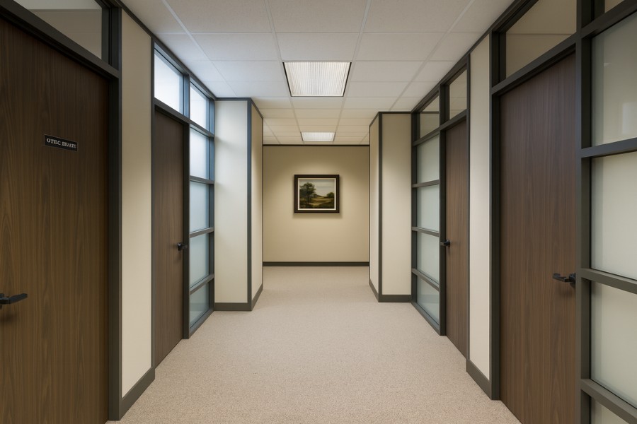 Demountable Glass wall Office