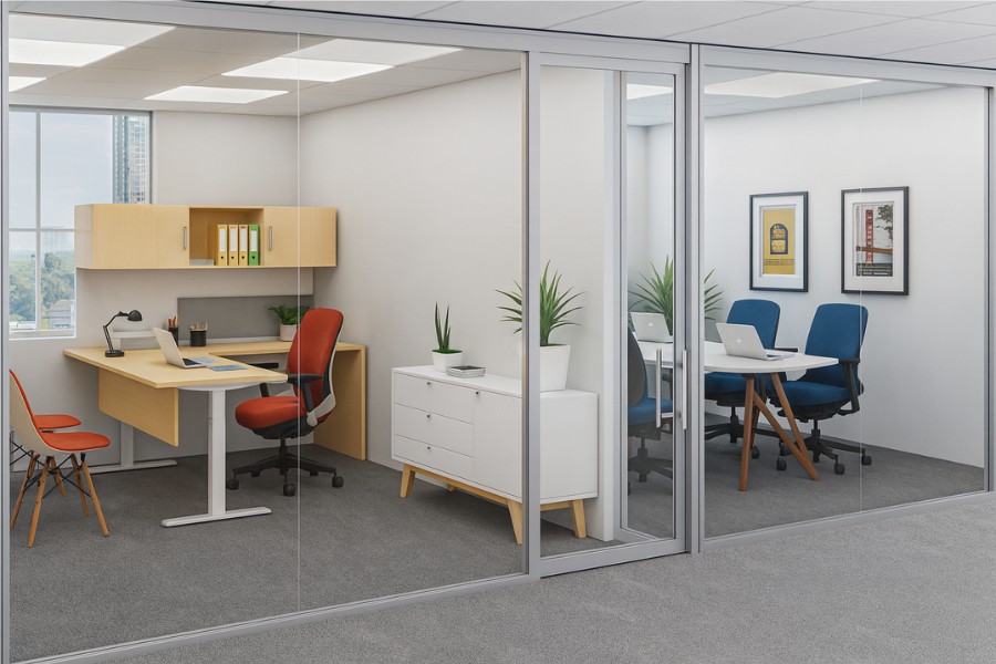 Demountable Wall In Office