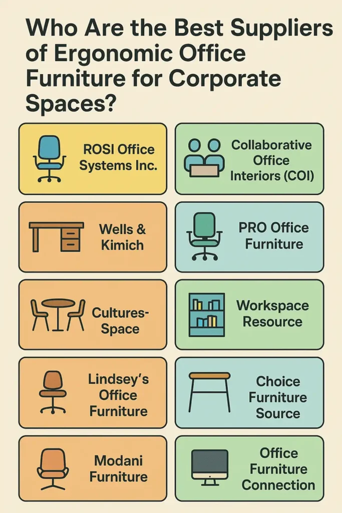 ergonomic office furniture-corporate spaces