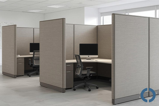Hang Things on Cubicle Walls-fabric cubicle