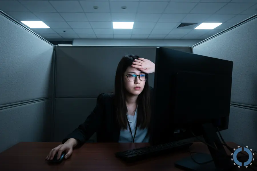 How to Block Overhead Light in A Cubicle