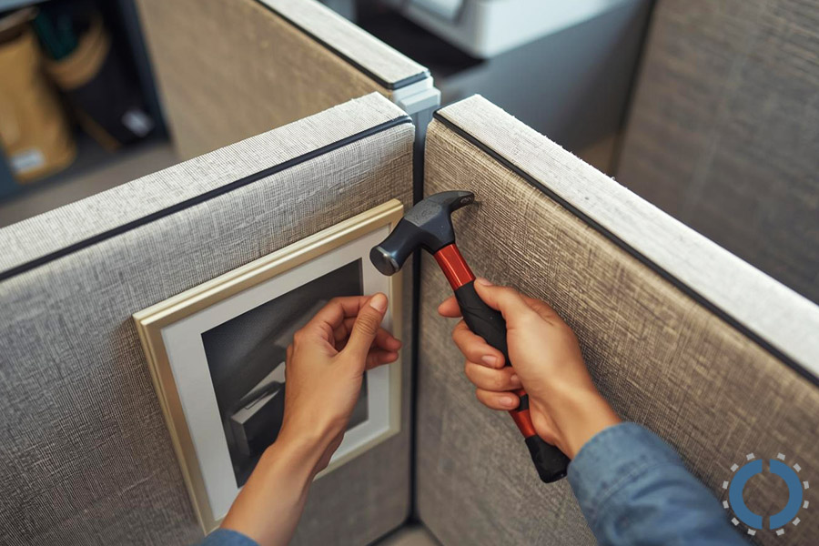 How to Hang Things on Cubicle Walls