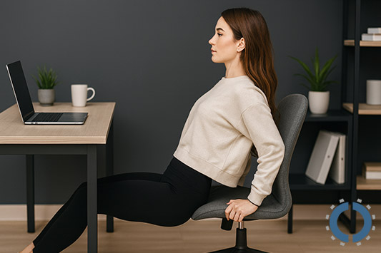 exercises you can do at your office cubicle-Triceps Dips