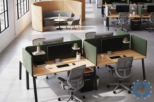 modular dividers for quiet offices