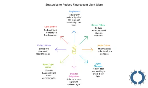 ways to block overhead light in a cubicle