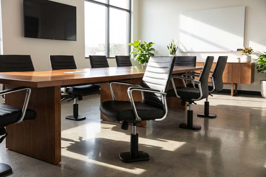 Global Accord Upholstered Medium Back Tilter-pedestal seating