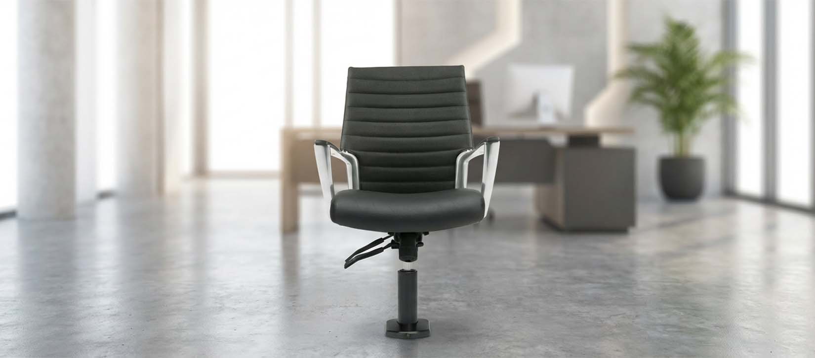 Global Accord Upholstered Medium Back Tilter-pedestal seating