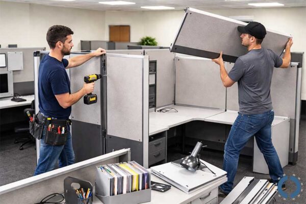 How to Take Apart Cubicle Walls-Remove Panels and Accessories